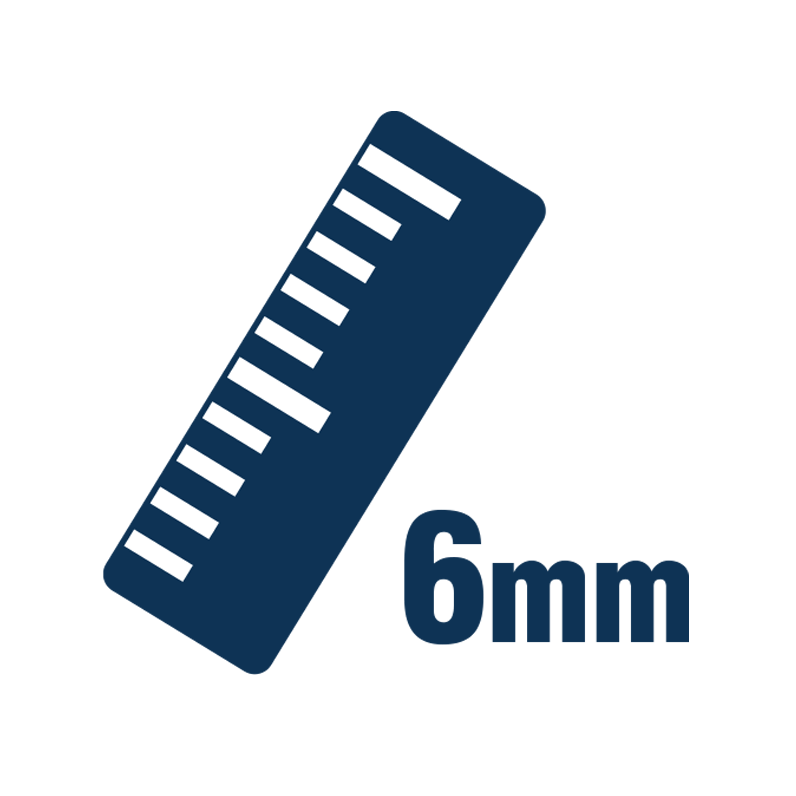 6 mm Ruler Icon