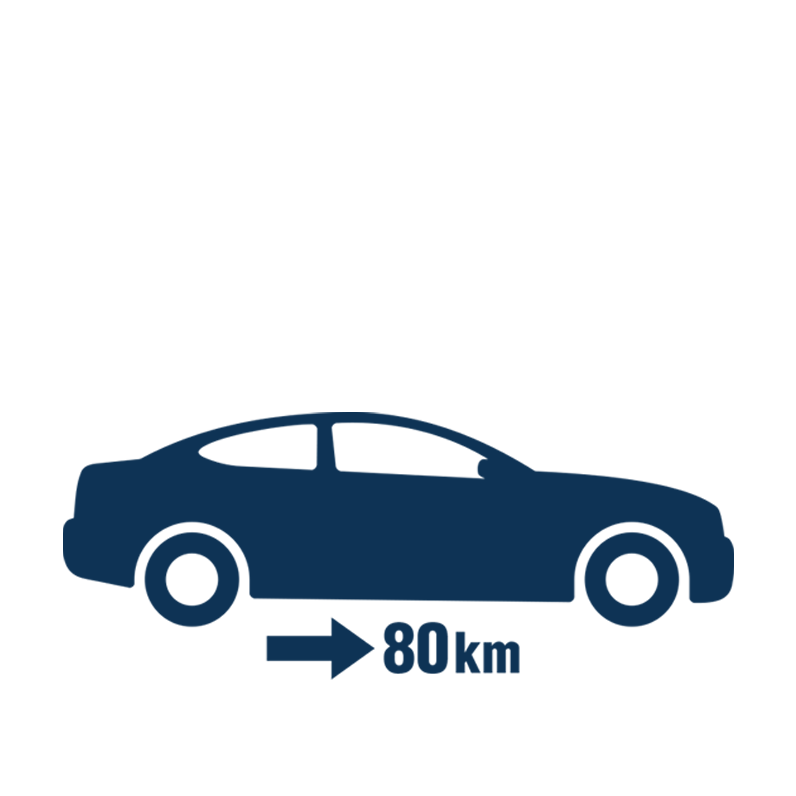 Car 80 km/h Icon